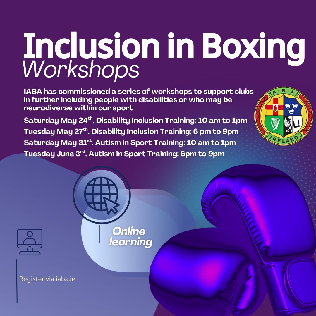 IABA is making Autism in Sport and Disability Inclusion Training workshops available to members of sucessfully affiliated clubs.

Register here⬇️
shout.com/s/Qsp1bqQ6

More here⬇️

iaba.ie/open-for-booki…