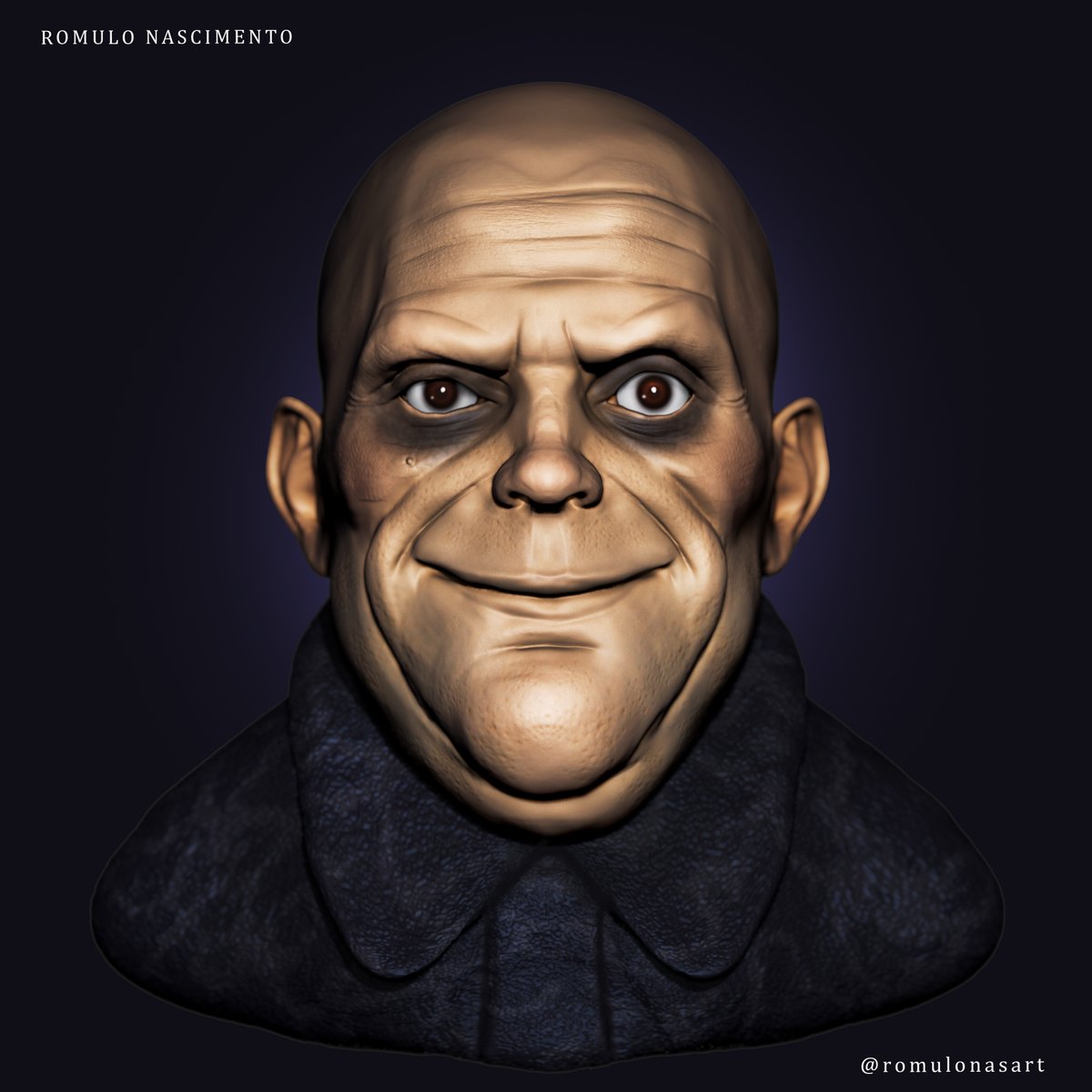 Romulonasart's tweet photo. Uncle Fester Addams Family sketch
#unclefester #unclefesteraddams #familyaddans #tiochicofamiliaadams #zbrush #3dprinting #3dprint #3dart #3dartwork https://t.co/GL2pt86PrL