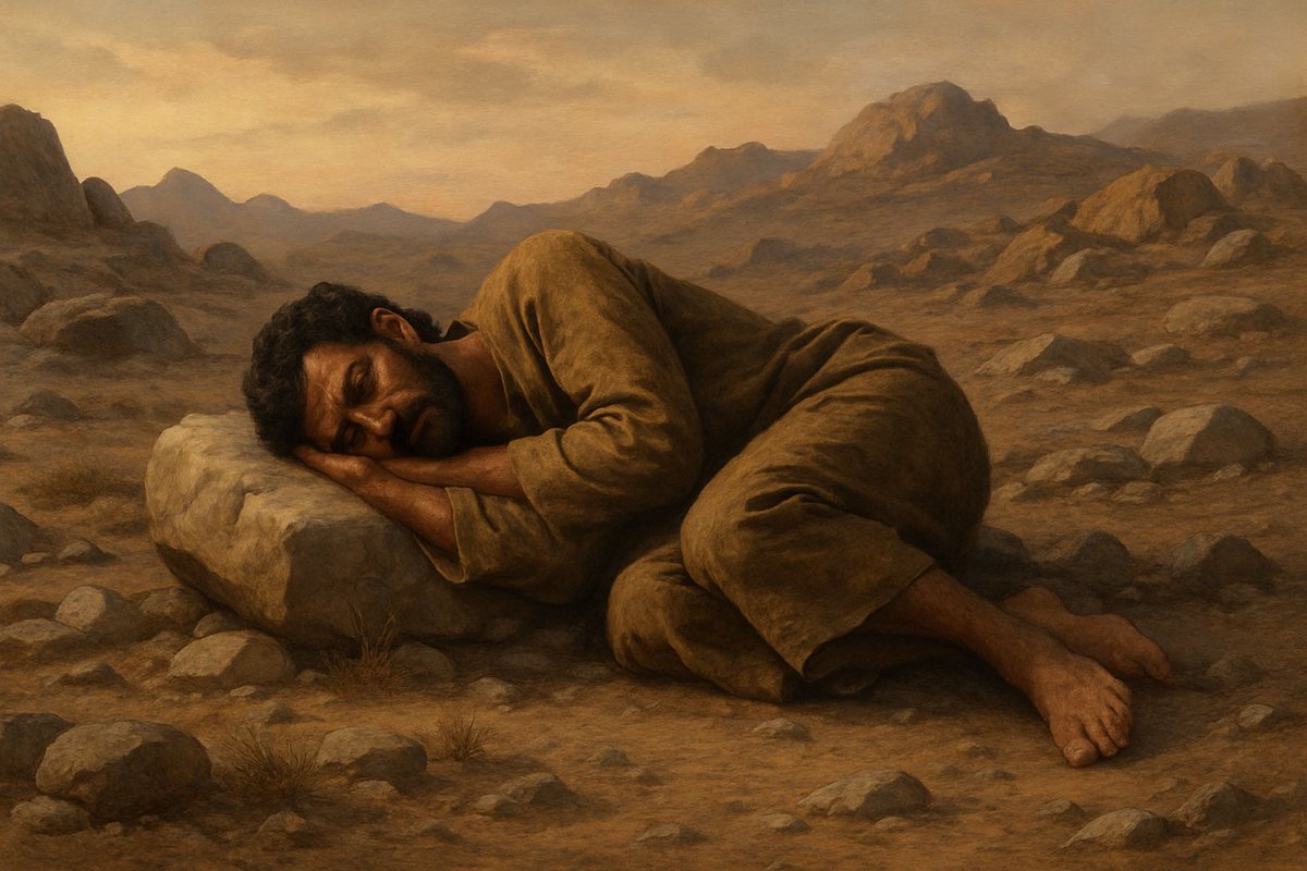 Alno11q's tweet photo. عند هروب يعقوب ع من أخيه عيسو، نام في العراء:

“وَأَخَذَ مِنْ حِجَارَةِ الْمَكَانِ وَوَضَعَهُ تَحْتَ رَأْسِهِ، فَاضْطَجَعَ فِي ذلِكَ الْمَكَانِ.”

النوم على حجر في العراء يوحي بطبيعة غير زراعية، صخرية أو برية وهو ينطبق ع الحجاز والجنوب المعروف ببيئتة الجبلية الصخرية🇸🇦 https://t.co/tHHbsVBCrB