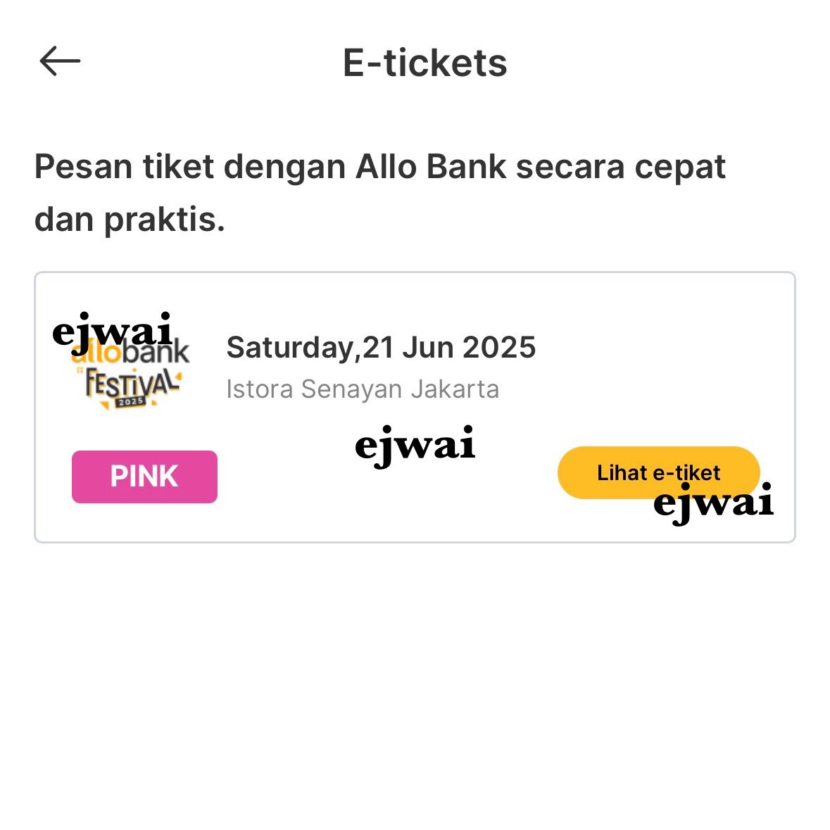 getyourtixhere_'s tweet photo. ✨ GIVEAWAY Allo Bank Festival 2025 BY EJWAI ✨

🎁 PINK - DAY 1

🥁 Rules:
— follow X @getyourtixhere_ &amp; IG https://t.co/0SWvDl6Lms
— RT &amp; like this post
— tag 2 moots
— reply “DONE” &amp; screenshot buktinya

🗓️ end: 15/6

good luck! 💛 https://t.co/EY2GlEg4NR