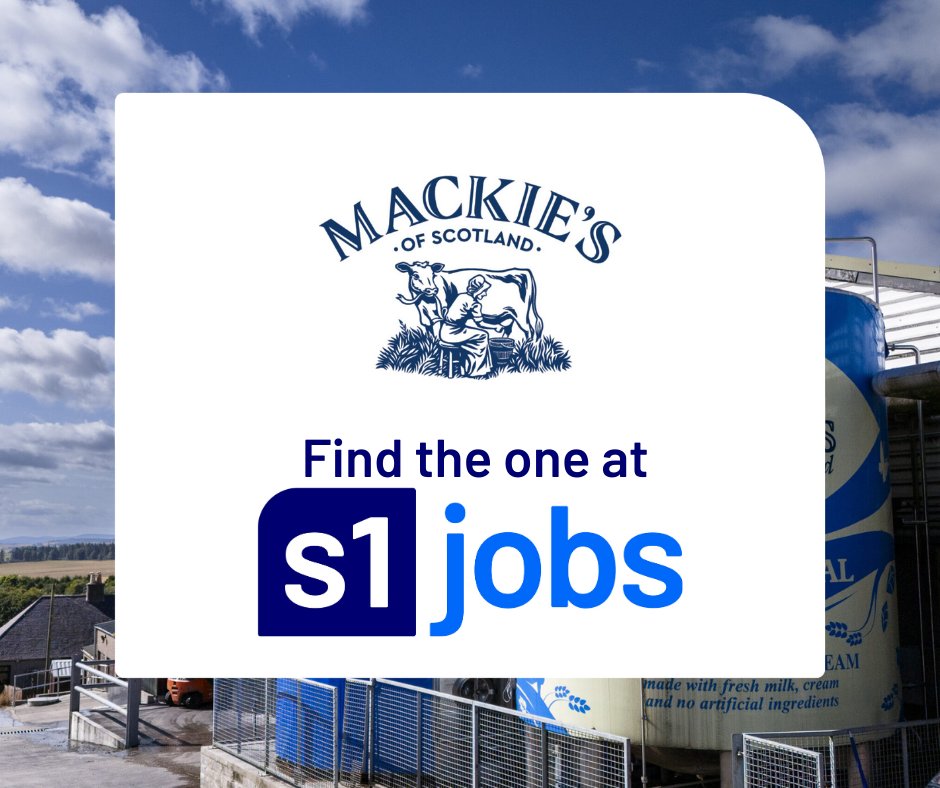 🍦 Join the team at Mackie’s of Scotland in Aberdeenshire!
Now hiring for:
🔧 Multi-skilled Engineer  – £42,000
🗂️ Business Support Manager – £33,000–£40,000
📊 Accounts Payable Administrator – £27,000–£30,000

📅 Apply today: bit.ly/3SKVG8B

 #s1jobs #FindTheOne