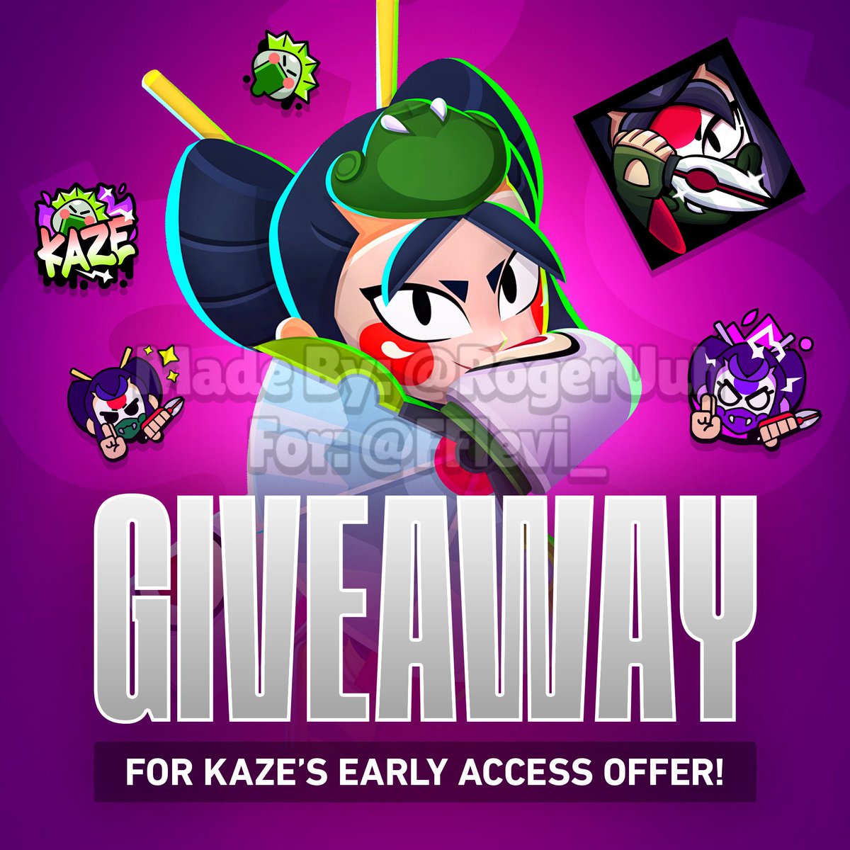 BrawlStars_OUEN's tweet image. 🎁 ×2 Kaze Early Access 🎁
To Enter :
• Retweet ♻️
• Follow @BrawlStars_OUEN
•.Comment Any Emoji 💬
Good Luck , winners chosen on May 29th , via paypal , also exchange for passes 👍 #BrawlStars #Kazegiveaway
