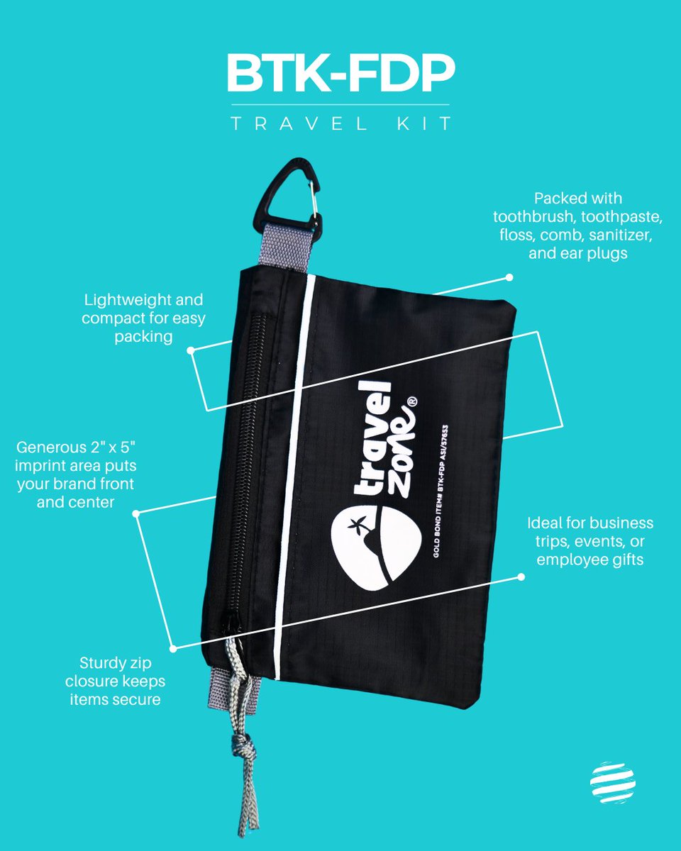 GoldBondInc's tweet photo. Take your brand on the go ✈️🧳 The BTK FDP Travel Kit is lightweight, secure, and packed with essentials 🪥🧼 Plus your logo gets prime placement
#PromoWithPurpose #TravelKit #GoldBondInc #BrandToGo https://t.co/PcEKtuWK2x