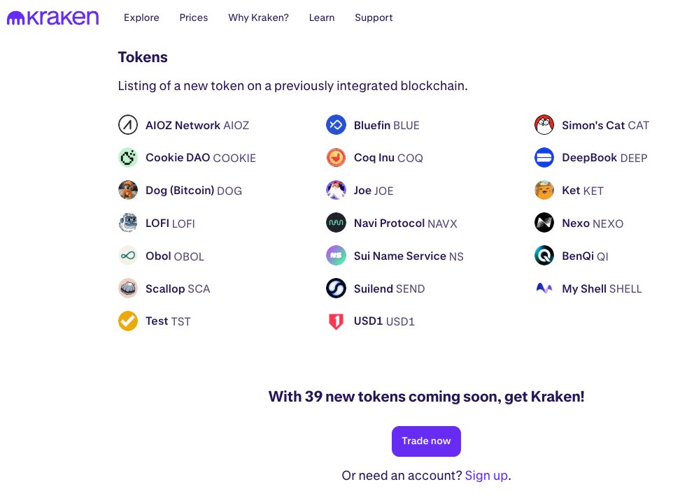 Long awaited update on the <a href="/krakenfx/">Kraken</a> listing map. Seeing $DOG on it is priceless.