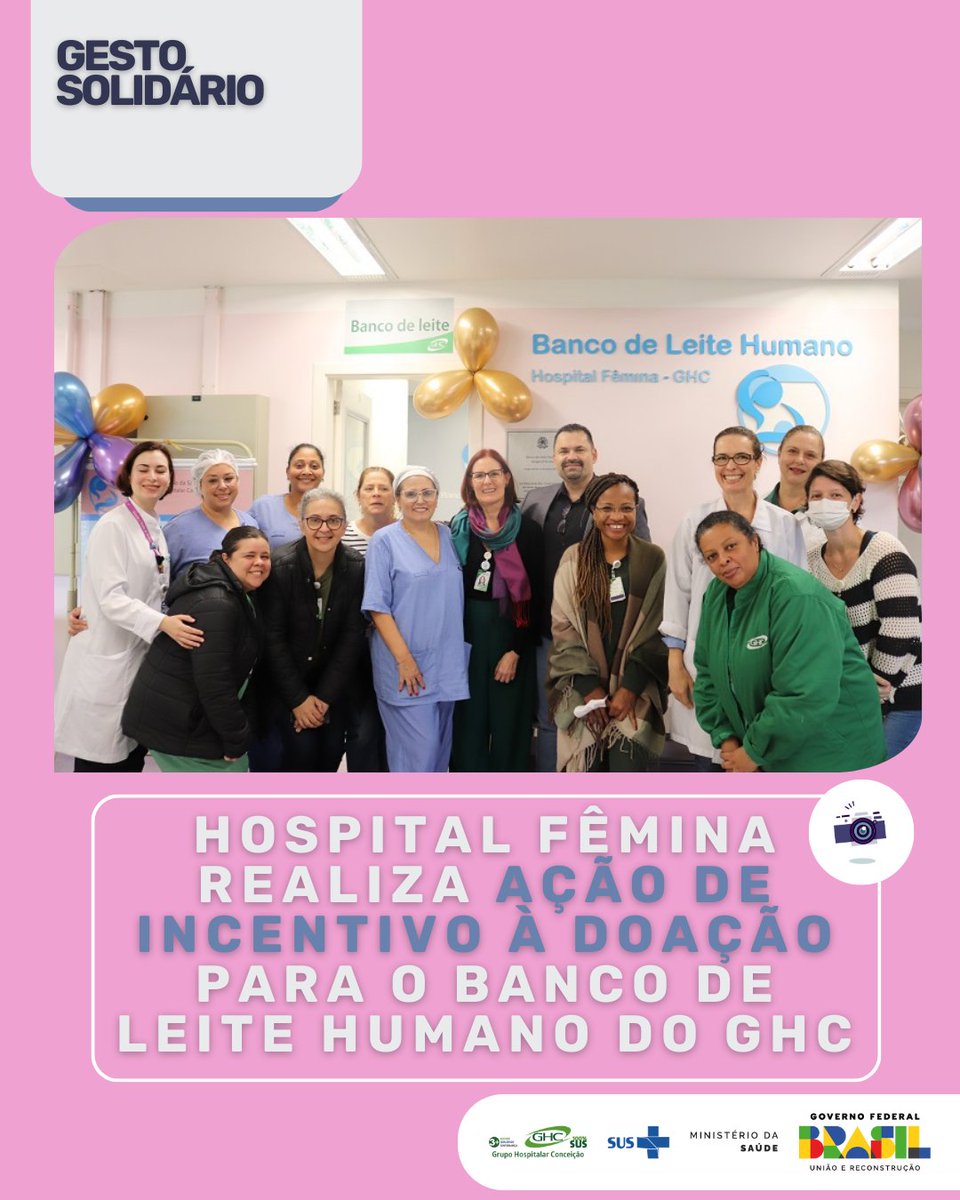 comunicaGHC's tweet photo. Hospital Fêmina realiza ação de incentivo à doação para o Banco de Leite Humano do GHC

Confira: https://t.co/7ZCm2i6dVz https://t.co/vmkgtcMlGP