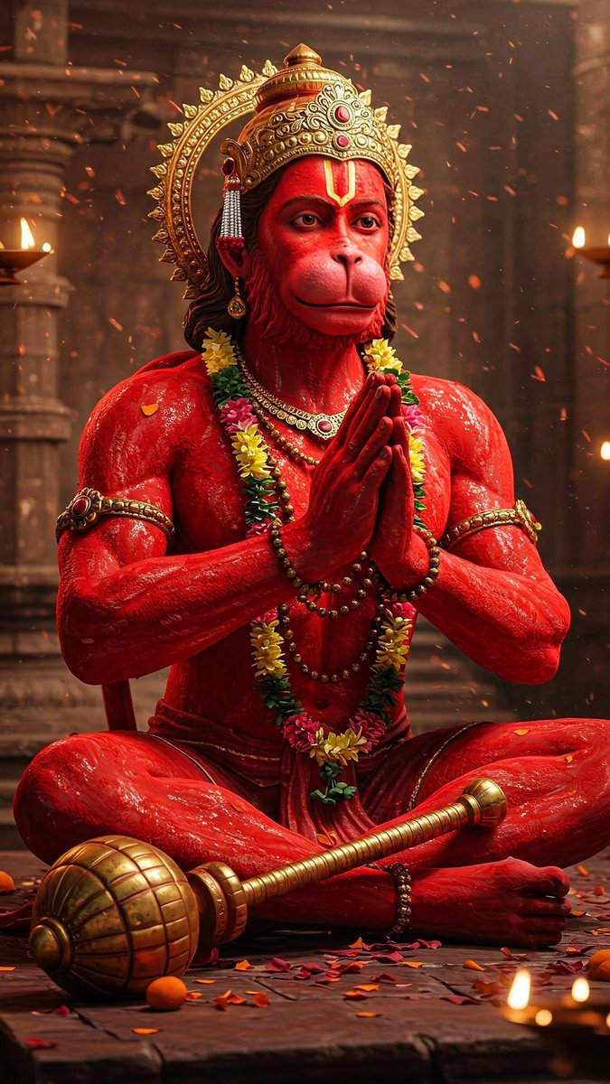 KrishnaGlory's tweet photo. Jai Bajrang Bali 🙏❤️ https://t.co/5qETytuCQ0