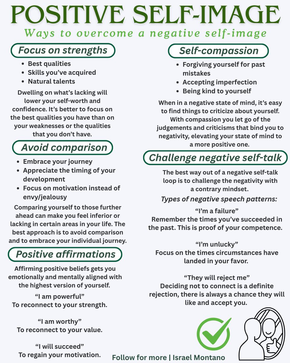 IsraelMont31's tweet photo. Ways to overcome a negative self-image: https://t.co/lcNVAzjEXZ