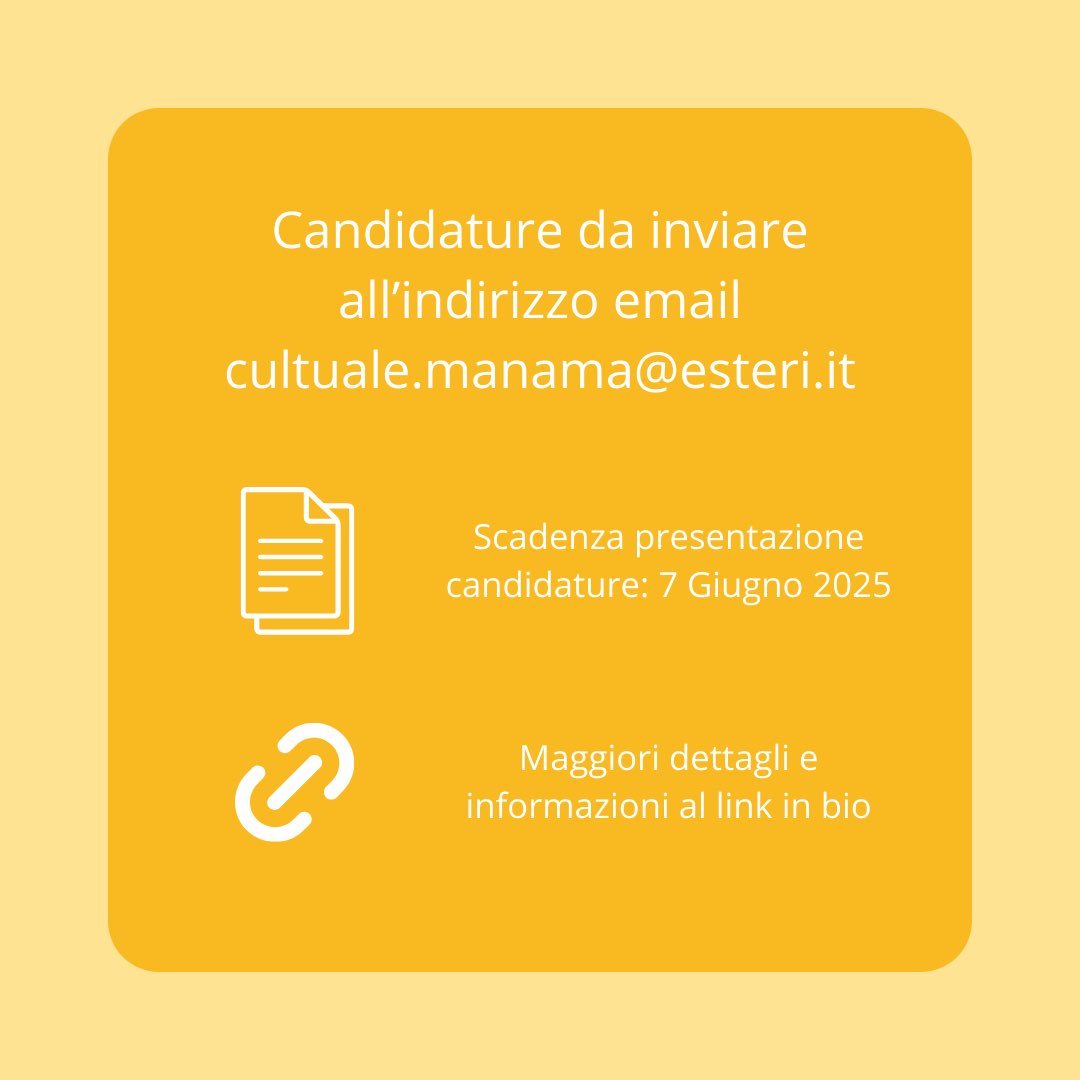 🍽Sei uno chef🇮🇹? Candidati a "Pasta from Scratch", l’evento che <a href="/ItalyinBahrain/">Italy in Bahrain</a> realizzerà nell’ambito del progetto Youth City 2030 organizzato dal <a href="/myabahrain/">وزارة شؤون الشباب</a>‼️ 

Dettagli sul nostro sito ufficiale al seguente link👇🏼

ambmanama.esteri.it/it/news/dall_a…