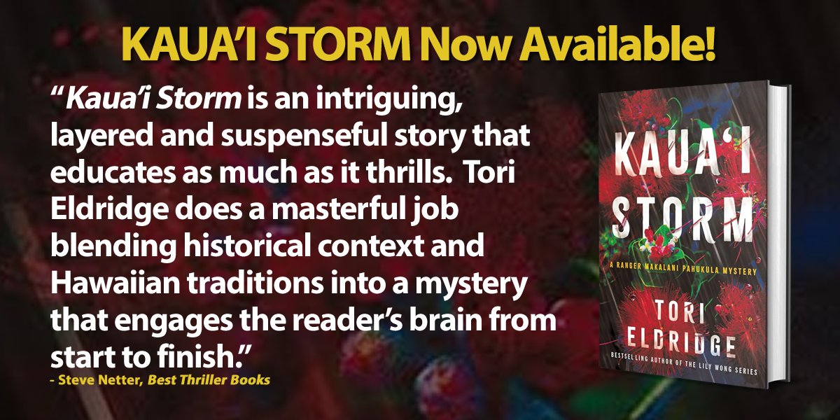 Best Thriller Books (@bestthrillbooks) on Twitter photo KAUA'I STORM by <a href="/ToriEldridge/">Tori Eldridge - KAUA‘I STORM coming 5/20/25!</a> (pub. by <a href="/AmazonPub/">Amazon Publishing</a>) is now available.
Hopefully, you will follow her and buy the book.
Read the team’s review: bestthrillerbooks.com/steve-netter/k… KAUA'I STORM by <a href="/ToriEldridge/">Tori Eldridge - KAUA‘I STORM coming 5/20/25!</a> (pub. by <a href="/AmazonPub/">Amazon Publishing</a>) is now available.
Hopefully, you will follow her and buy the book.
Read the team’s review: bestthrillerbooks.com/steve-netter/k…