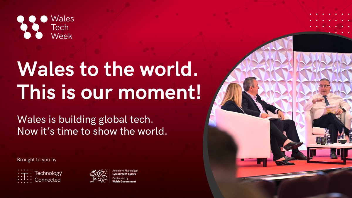 Join us this November at #WalesTechWeek 2025, a three-day international tech summit of innovation, ambition and opportunity.

🌍 International reach
🤝 Cross-sector collaboration

Want to exhibit? Partner with us? Be in the room?
👉 walestechweek.com