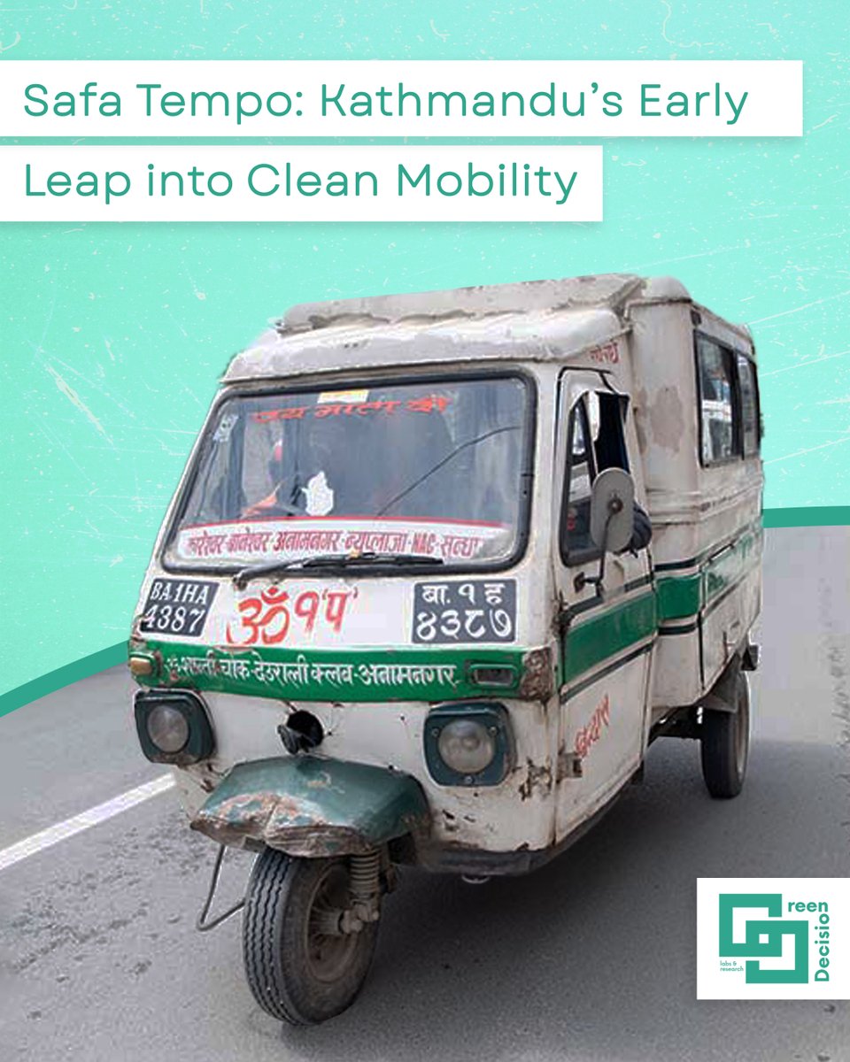 Long before #ElectricVehicle became a global trend, #Kathmandu quietly led one of #SouthAsia’s first &amp; most impactful clean mobility transitions — the #SafaTempo

Full story here: instagram.com/gd_labs_and_re…

#EVinNepal #UrbanMobility #UrbanTransport #GDLabs #GDLabsAndResearch #Nepal