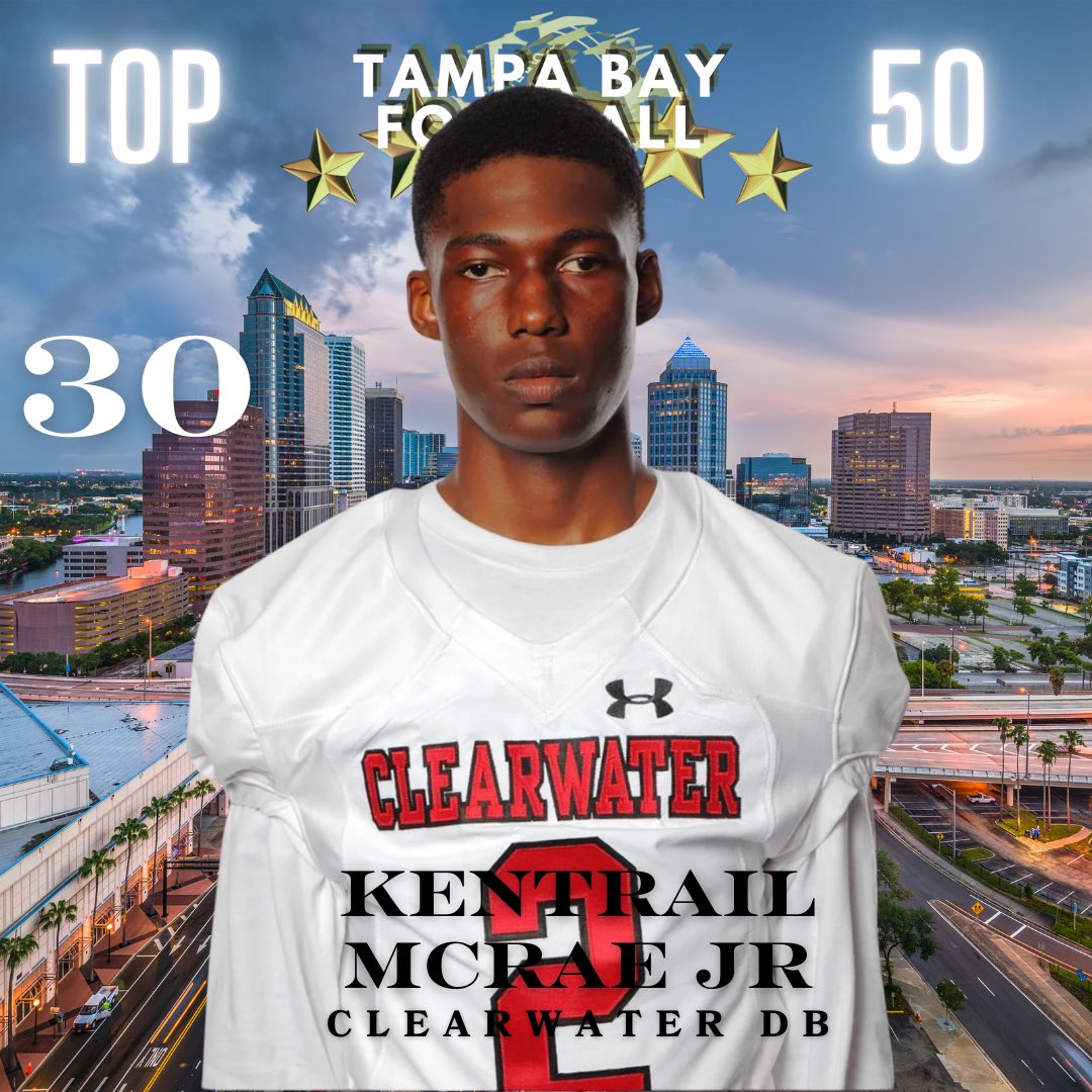 Tampa Bay Football (@tampafootballfl) on Twitter photo Lock down DB that uses space to his advantage. Recovers well and is good close contact coverage. <a href="/_KentrailMcrae5/">Kentrail Mcrae Jr</a> Lock down DB that uses space to his advantage. Recovers well and is good close contact coverage. <a href="/_KentrailMcrae5/">Kentrail Mcrae Jr</a>