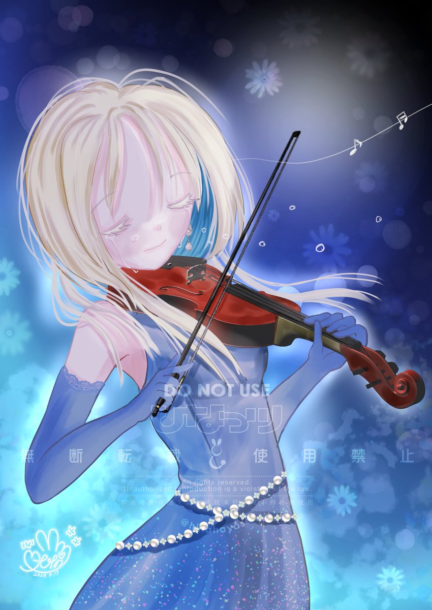 「#クリエイター様の中に青の作品をお持ちの方はいらっしゃいませんかひなっツの『青』」|ひなっツ꒰ঌ🐰໒꒱のイラスト