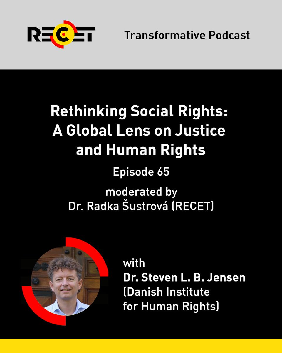 recetvienna's tweet photo. New #TransformativePodcast out! Our researcher Radka Šustrová talks to Steven L B Jensen (@StevenLBJensen1) of the Danish Institute for Human Rights (@HumanRightsDK) about Social Rights as a Global Lens on Justice and Human Rights. https://t.co/emuyBoeH6H