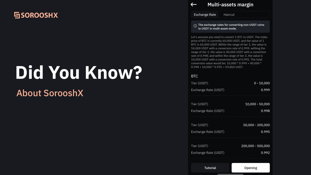 🔥Trade with unstable coins margine coming soon on SorooshX

🔰By multi-asset margine option, you can trade with your unstable coins like $BTC $ETH $SOL $XRP &amp;... and our system will convert you coins to stablecoin margine with as close as possible rate to 1:1 

Enjoy the Super