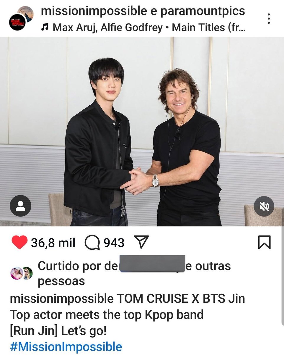 Jin_Galaxy_'s tweet photo. 📸|Postagem oficial de Missão Impossível no Instagram:

“TOM CRUISE X BTS Jin
Ator top conhece a melhor banda de K-pop
[Run Jin] Vamos lá!

#MissionImpossible

MISSION JINPOSSIBLE
#RunJin_EP35 https://t.co/8xtYxmQaCu