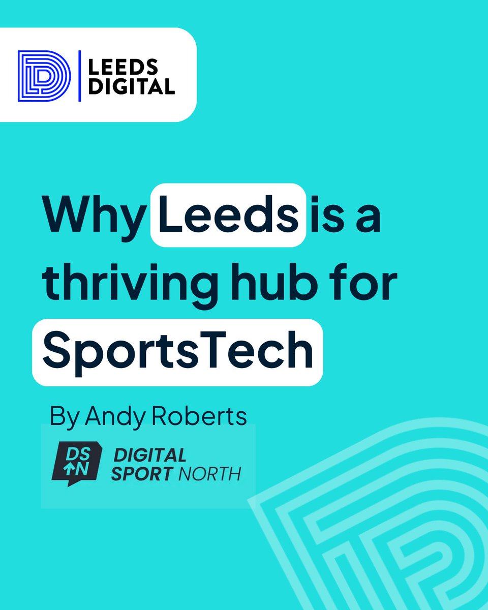 LeedsDigiFest's tweet photo. From grassroots to the global stage, Leeds is a hotspot for SportsTech innovation ⚽ 🏉🏏  

With a rich sporting heritage and a thriving digital scene, the Leeds City Region is home to an ever-growing ecosystem of businesses transforming how we train, play and experience sport. https://t.co/e7nuDbtzjl
