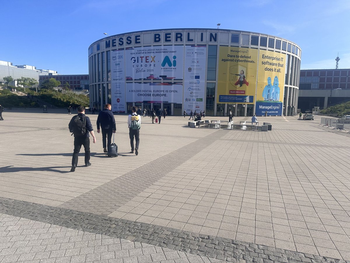 RealVNC's tweet image. GITEX Europe 2025 is underway in Berlin. Visit RealVNC at Stand No – H3.2-29, Hall No – 3.2. Richard Petitt, Chris Beagle, Daisy Beaven and Brad Walton are there to answer all your questions. 
Check out some great pictures from GITEX Europe 2025 below.

#GITEXEurope2025 #RealVNC