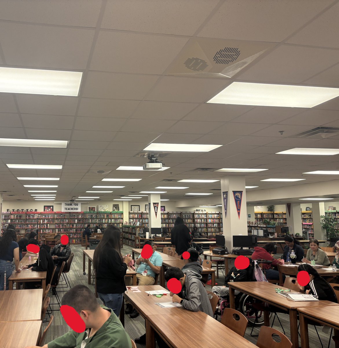NGHS Library (@ngraiderlibrary) on Twitter photo Teacher Appreciation Week in the Library!
๐Teacher Appreciation Luncheon provided by our <a href="/NGHS_Raiders/">North Garland HS</a> admin!
๐FTI students read books to ALE students & helped them complete a craft โ๏ธ ALL students had fun & a great way for FTI to gain skills working w/ students! Teacher Appreciation Week in the Library!
๐Teacher Appreciation Luncheon provided by our <a href="/NGHS_Raiders/">North Garland HS</a> admin!
๐FTI students read books to ALE students & helped them complete a craft โ๏ธ ALL students had fun & a great way for FTI to gain skills working w/ students!