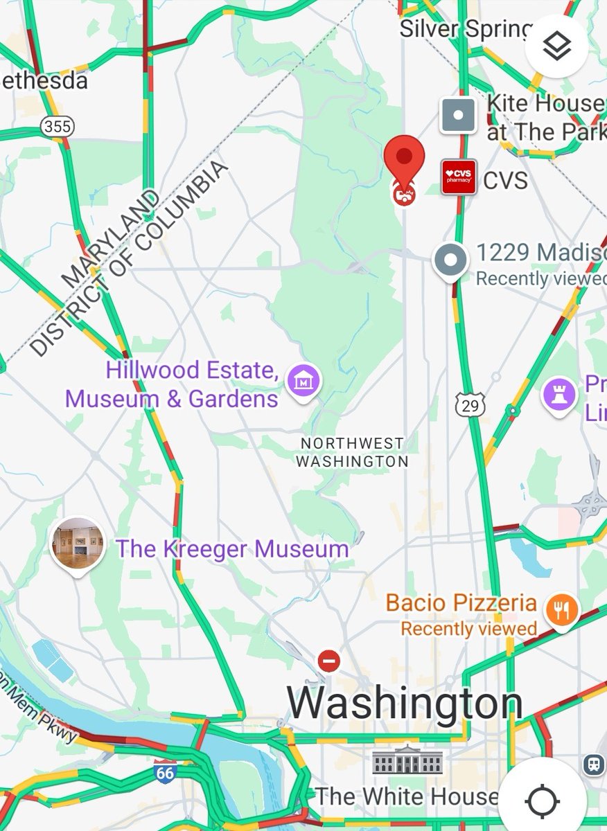 alanhenney's tweet image. CRITICAL PEDESTRIAN STRUCK--- 16th St and Van Buren St NW. Female pedestrian has been taken to a trauma center with serious head and internal injuries. She was stuck by a motorist who was "late for work." #DCTraffic #BrightwoodDC #MajorCrashDC