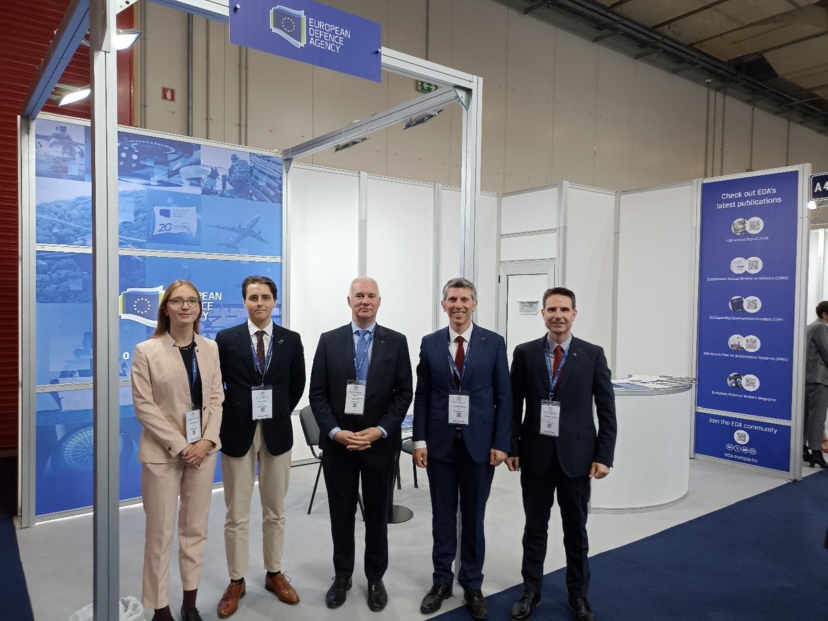 European Defence Agency (@eudefenceagency) on Twitter photo 🇬🇷 From 6-8 May, the <a href="/EUDefenceAgency/">European Defence Agency</a> (#EDA) participated in the 2025 Defence Exhibition Athens (#DEFEA) - a great opportunity to connect with industry stakeholders, #defence industry associations, and Member States representatives.
#EUdefence #StrongerTogether 🇬🇷 From 6-8 May, the <a href="/EUDefenceAgency/">European Defence Agency</a> (#EDA) participated in the 2025 Defence Exhibition Athens (#DEFEA) - a great opportunity to connect with industry stakeholders, #defence industry associations, and Member States representatives.
#EUdefence #StrongerTogether