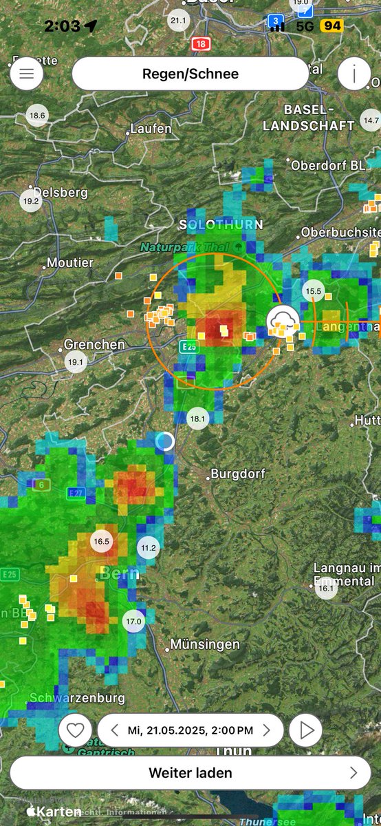 meteo_be's tweet photo. Gewitter die entstanden sind jnd sich nun vergrössern :) https://t.co/mVjUhHOJ3y