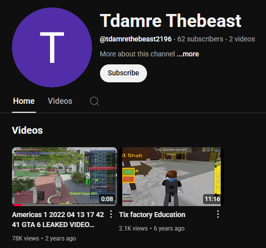 ad007min's tweet photo. buddy went from playing roblox education games to leaking GTA 6 https://t.co/pbxdGaDHD1