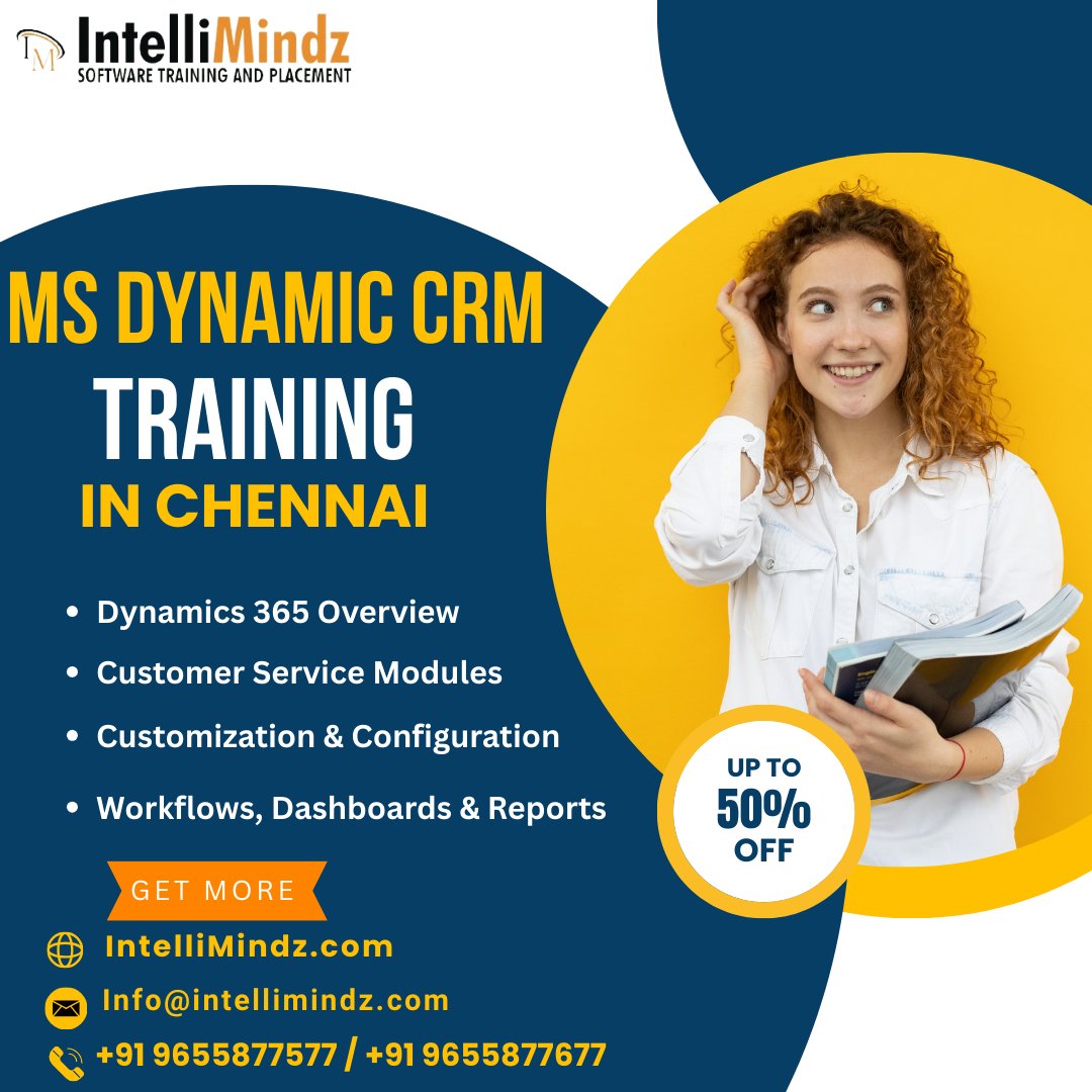 Prakash57216036's tweet image. ๐ผ Become a Certified Microsoft Dynamics CRM Expert โ Training in Chennai! ๐
Looking to build a career in Customer Relationship Management?
#MSDynamicsCRM #DynamicsCRMTraining #CRMTrainingChennai #MicrosoftDynamics365 #ChennaiITCourses #CRMJobsIndia #ERPTrainingChennai