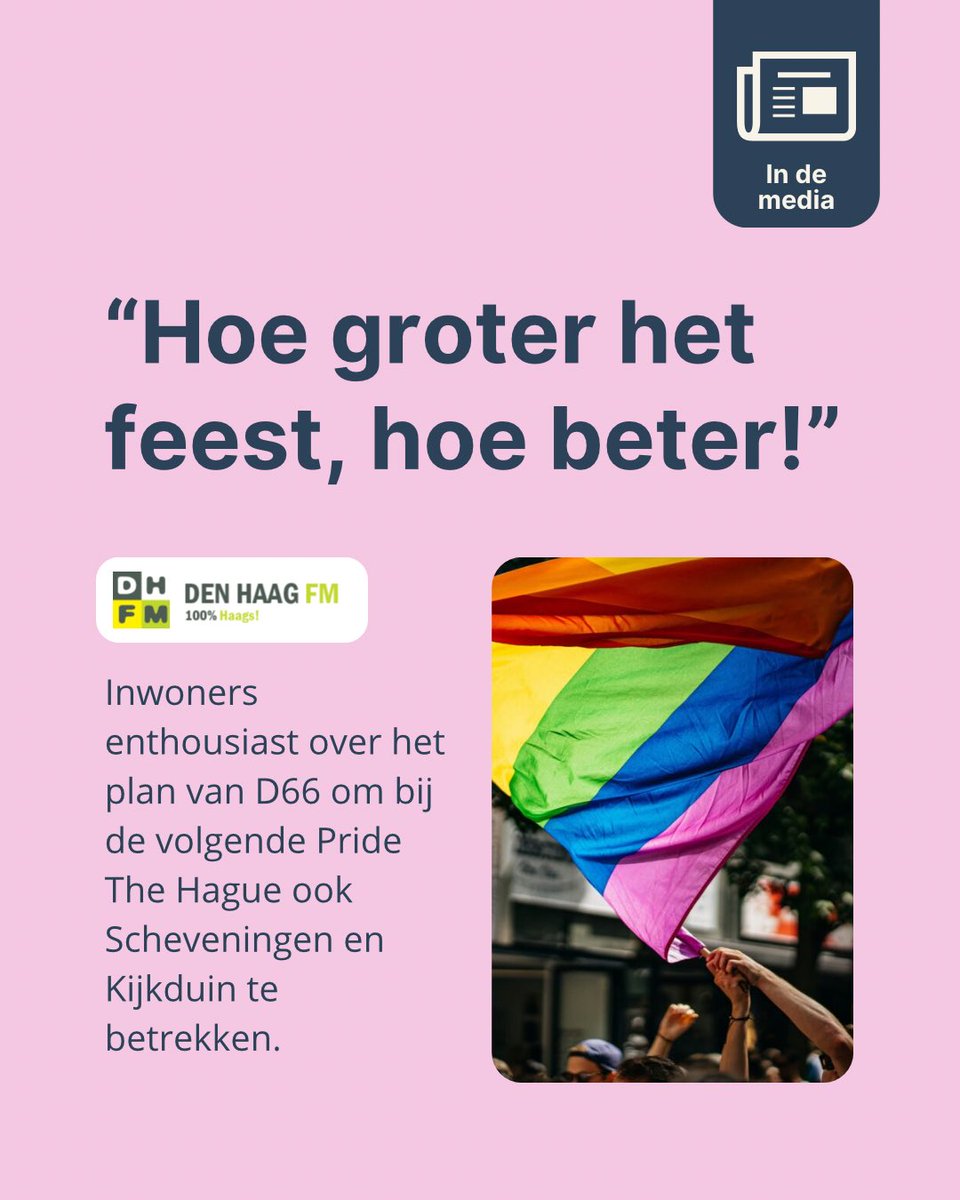 “Amsterdam heeft al de Canal Pride, laten wij dan Pride on the Beach hebben!”

denhaagfm.nl/dhfm/4968768/b…