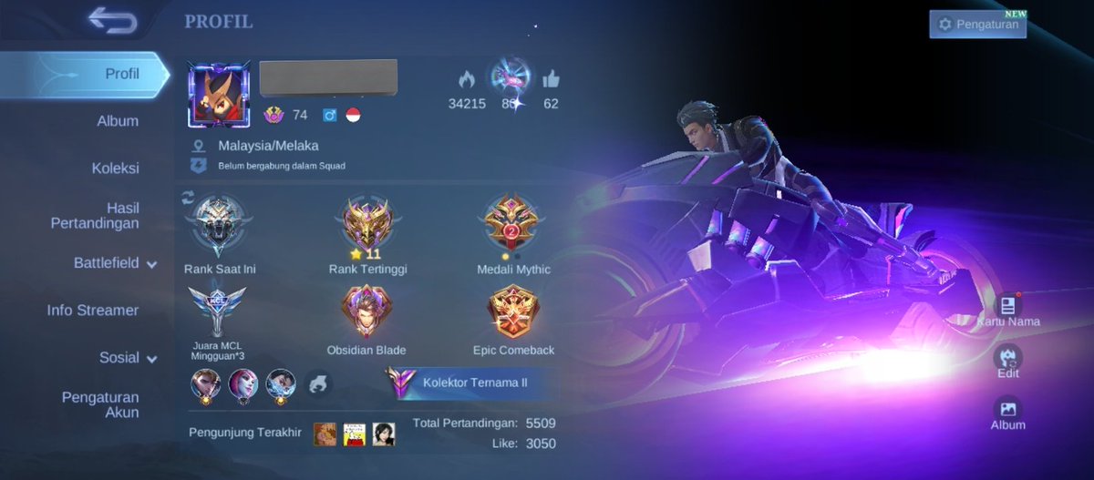 reigxen's tweet photo. Wts akun ml safe

Skin alu -star wars, thamuz kungfu, roger Transformers, floryn sanrio, lucybox rafaela, nata cc, roger m3, yin m-world, recall tas-tas &amp; ayam, low tier, dll.

Monsep allkos bisa ce 
Price? 270k
t. wts wtb acc ml #zonauang https://t.co/dpQrLs0q1D