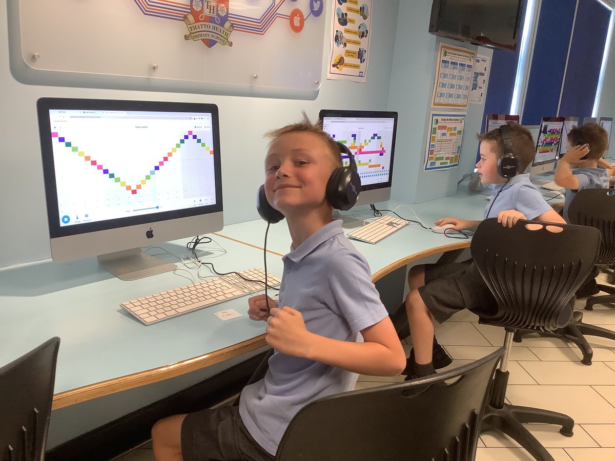 Today we have explored rhythm and tempo in the computer science lab, we created our own pieces of music digitally. #ThattoPrim_ComputerScience
