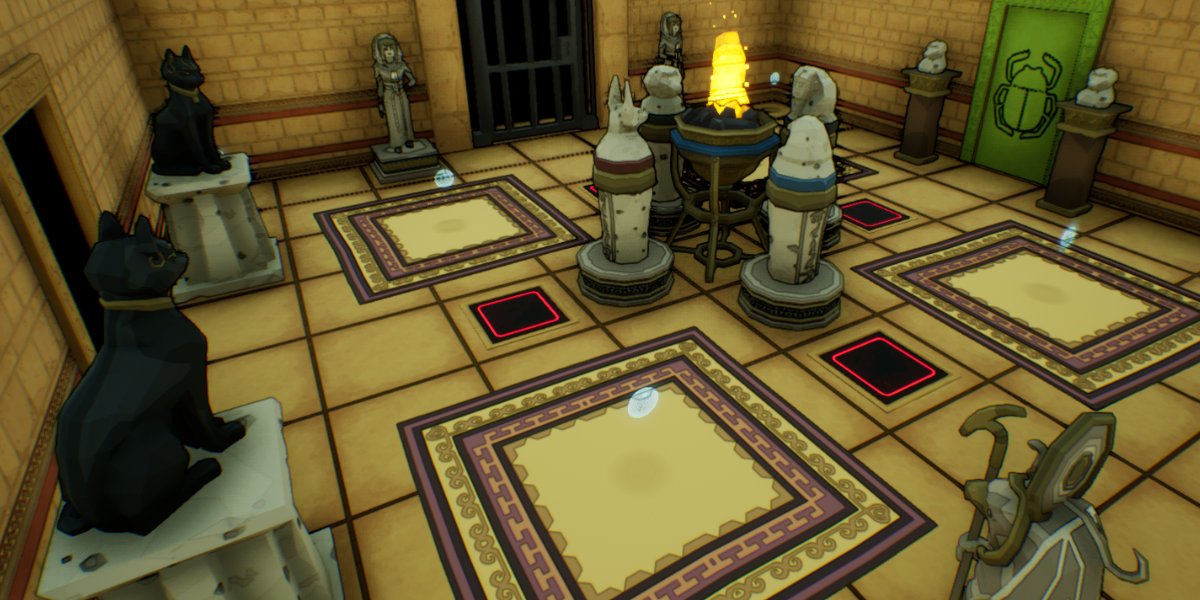 ⭐️Early Access - Chamber 1 - v0.5 ⭐️

Decided to buy this large, low-poly asset pack of Ancient Egypt to use as Placeholder models for the current builds. Which they are shown in a new build for supporters to play along with a WIP animation that you will see in a Devlog soon.