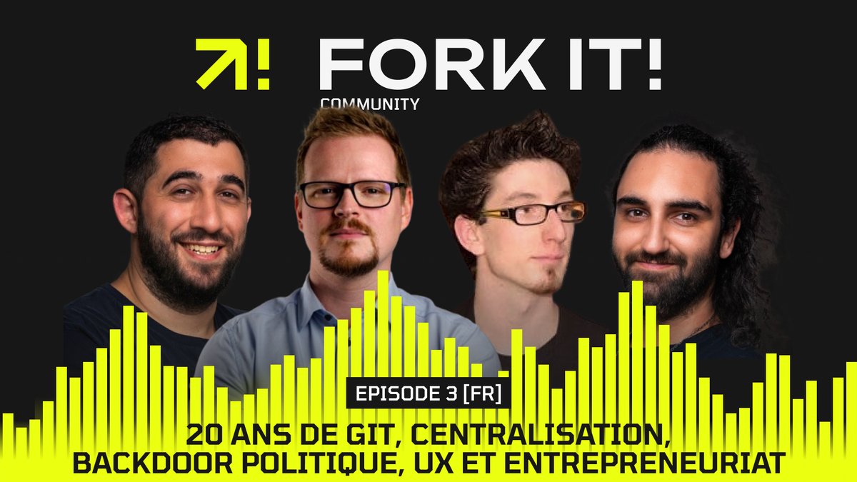 BearStudio (@_bearstudio) on Twitter photo 🎙️ Le troisième épisode du podcast de <a href="/ForkitCommunity/">Fork it! Community | Tech Conferences and more</a> est en ligne !
🐻 Nos ours <a href="/YoannFleuryDev/">Yoann Fleury 👨💻⚛️🦀</a> et <a href="/RudyBaer/">Rudy Baer</a> sont une nouvelle fois derrière le micro en tant que chroniqueurs !
À écouter ici :
👉 forkit.community/podcasts/fork-…
#UX #Centralisation #Cybersécurité #Git 🎙️ Le troisième épisode du podcast de <a href="/ForkitCommunity/">Fork it! Community | Tech Conferences and more</a> est en ligne !
🐻 Nos ours <a href="/YoannFleuryDev/">Yoann Fleury 👨💻⚛️🦀</a> et <a href="/RudyBaer/">Rudy Baer</a> sont une nouvelle fois derrière le micro en tant que chroniqueurs !
À écouter ici :
👉 forkit.community/podcasts/fork-…
#UX #Centralisation #Cybersécurité #Git
