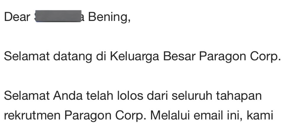 Makasih temen-temen semua yg udah membersamaiku selama proses seleksi🥹 semoga ke depannya aku bisa terus berbagi kebahagiaan, kebaikan, dan manfaat di akun ini😍 stay tune buat liat keseruan lainku as MT di Paragon🫶🏻