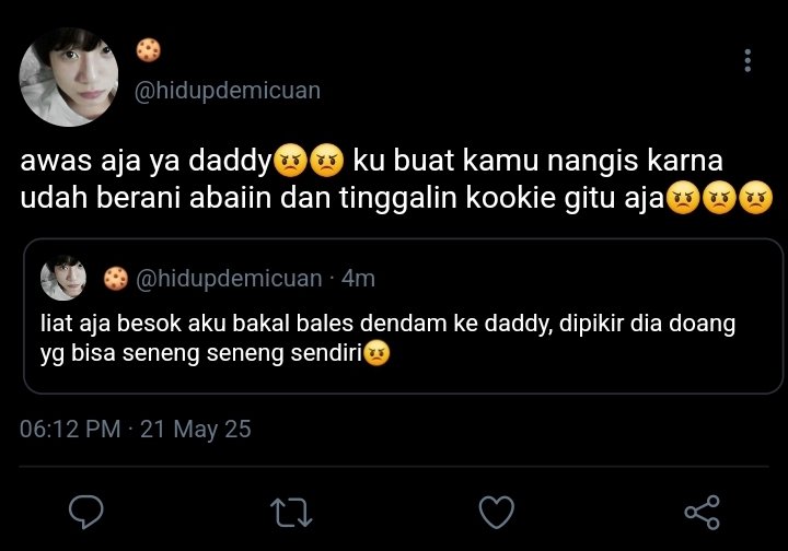thesinnerhyung's tweet photo. Taekook • few tweets 🔞 au

Kesal

Tadinya Kookie cuma mau melampiaskan rasa kesal, tapi kenapa malah ia yang kena batunya. 

cw//bpkoo, frontal words, semi-bdsm https://t.co/O1VtDg5qYw