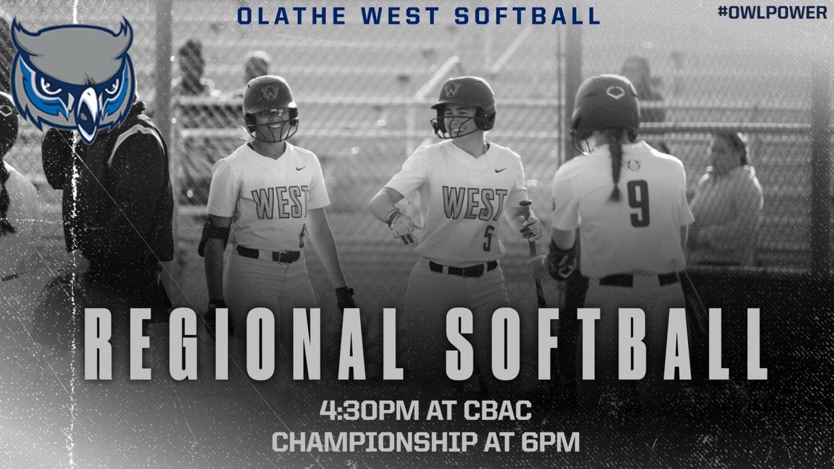 ADButlerOW's tweet photo. GAME DAY for OW Softball!  @CoachC_OWLS hosts today's @KSHSAA 6A Regional at CBAC.  The Owls play at approximately 4:30pm with the Championship Game to follow. https://t.co/Wr6FxY82up