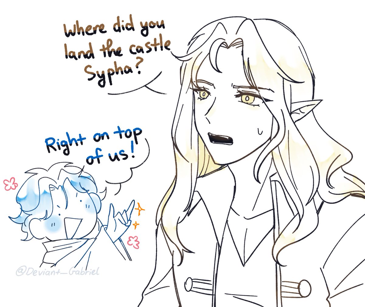 Deviant_Gabriel's tweet image. My beloved silly goobers #Castlevania #Alucard #sypha #syphacard