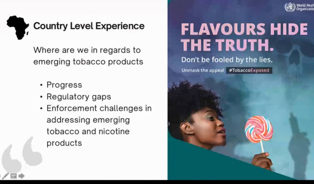 Vision for Accelerated Sustainable Development (@vastghana) on Twitter photo Africa Regional webinar on sideline of World No Tobacco Day 2025 hosted by <a href="/vastghana/">Vision for Accelerated Sustainable Development</a> in collaboration w <a href="/fdaghana/">FDAGhana</a> & <a href="/AfricaNoTobacco/">African Tobacco Control Alliance (ATCA)</a> others on going
Country are sharing their experience in Emerging Tobacco & Nicotine Products
Ghana
Kenya
Uganda
Zambia
<a href="/WHOGhana/">WHO Ghana</a> <a href="/FCTCofficial/">WHO FCTC</a> Africa Regional webinar on sideline of World No Tobacco Day 2025 hosted by <a href="/vastghana/">Vision for Accelerated Sustainable Development</a> in collaboration w <a href="/fdaghana/">FDAGhana</a> & <a href="/AfricaNoTobacco/">African Tobacco Control Alliance (ATCA)</a> others on going
Country are sharing their experience in Emerging Tobacco & Nicotine Products
Ghana
Kenya
Uganda
Zambia
<a href="/WHOGhana/">WHO Ghana</a> <a href="/FCTCofficial/">WHO FCTC</a>