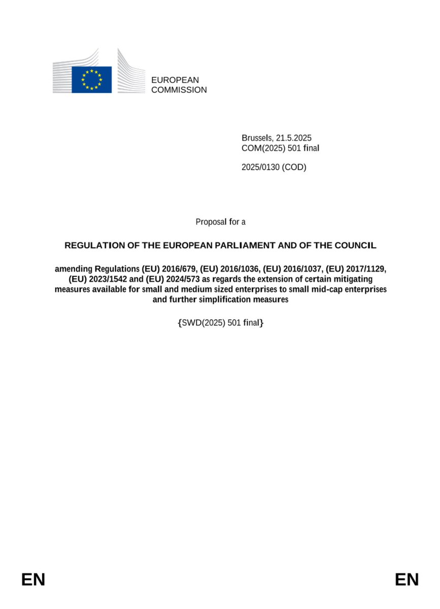 montezumachavez's tweet image. Today&apos;s proposal simplifies the record-keeping obligation in the GDPR. The proposal exempts SMCs and organisations with fewer than 750 employees, in addition to SMEs. See single-market-economy.ec.europa.eu/document/downl…