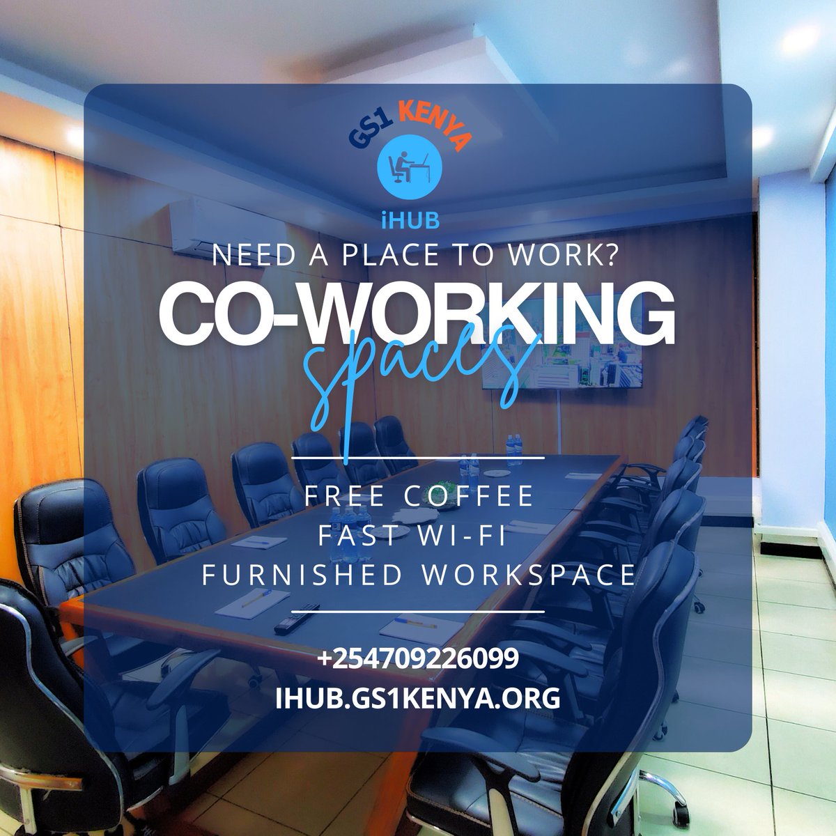 gs1kenyaihub's tweet image. Work smarter, not harder! GS1 Kenya iHub offers everything you need to grow your business in style.
#WorkWithEase #GS1Kenya #iHub #coworkingspace #workspacegoals #openspaces