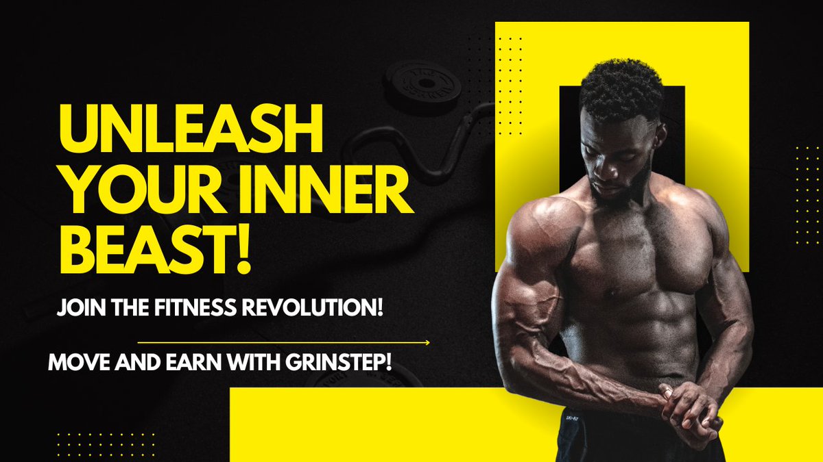 grinstep's tweet photo. Unleash your inner potential with Grinstep!
 Every step forward is a step towards a  healthier and wealthier you.
 Get moving, get rewarded! 

#Grinstep #web3 #FitnessJourney #StayMotivated #move2earn https://t.co/AeRONt7pGR