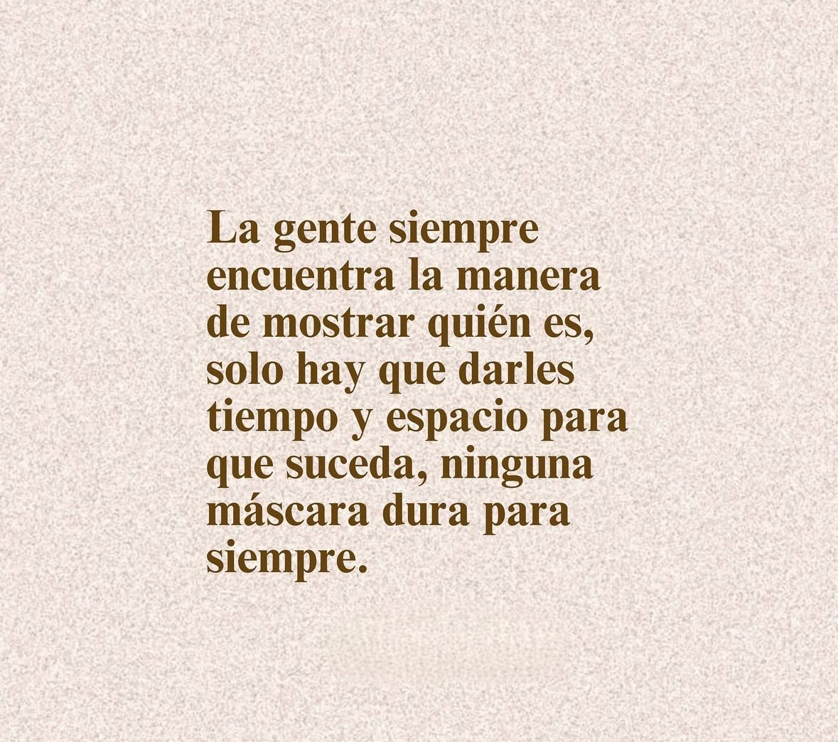 El tiempo siempre da la razón