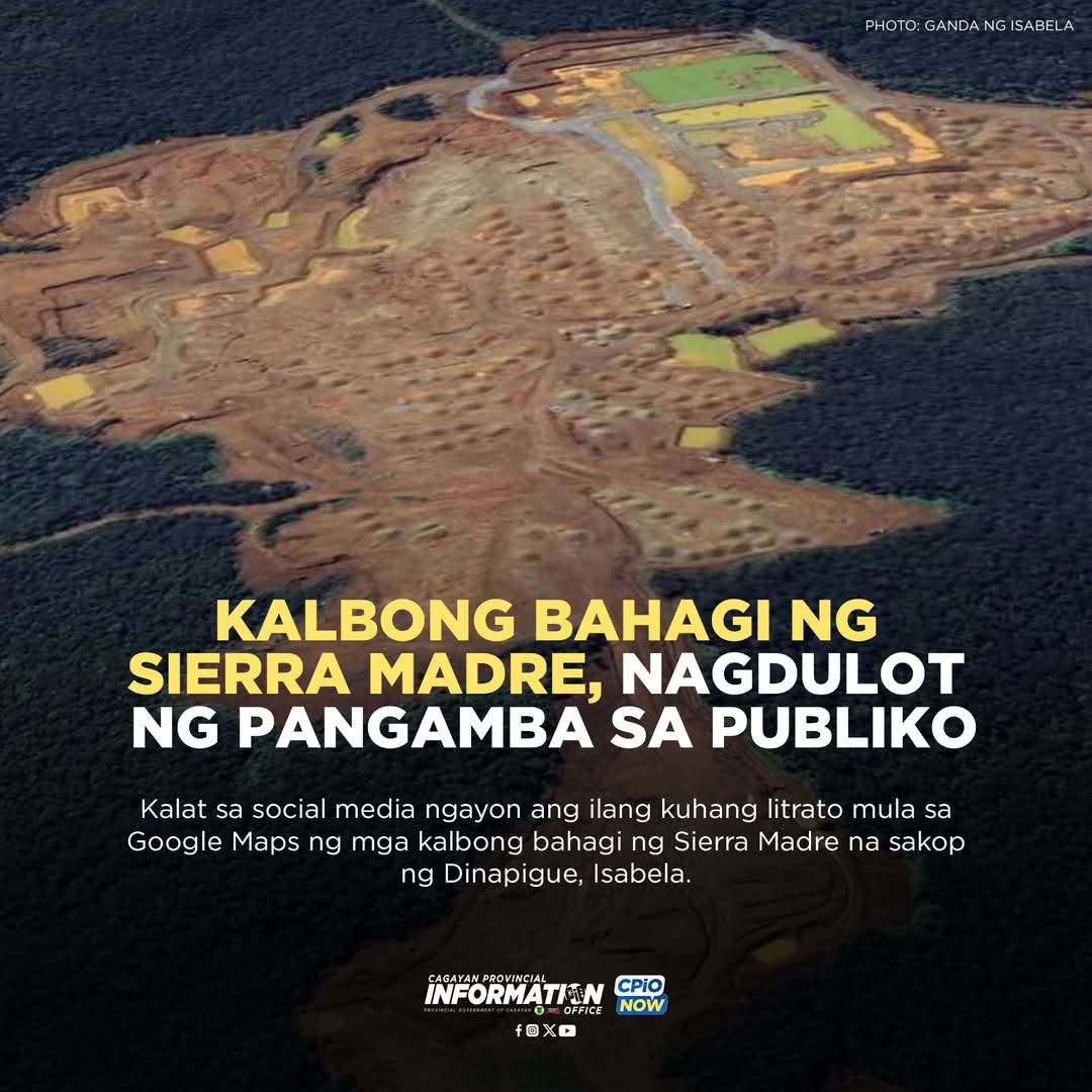 chuckpogi's tweet photo. This is how the Dinapigue, Isabela mayor treat Sierra Madre while the mountains protected the province from typhoons. He approved a 25-yr mining contract that destroyed (and is continue destroying) patches of the mountains.

#SaveSierraMadre https://t.co/pLS0VbJCMQ