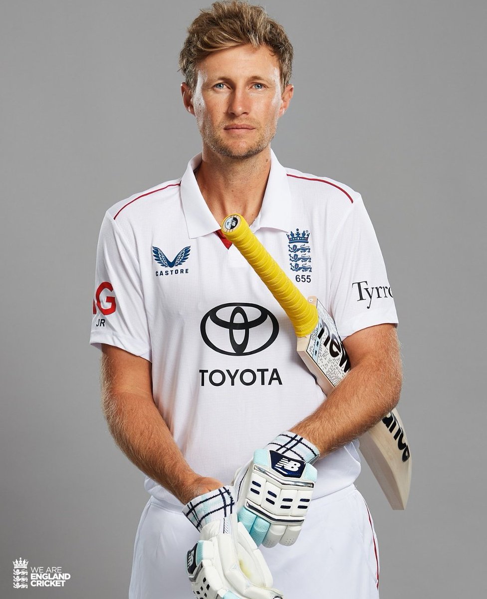 Joe Root in England's new Test jersey.