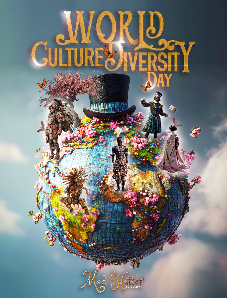 HatterMusical's tweet photo. 🌍 WORLD DAY FOR CULTURAL DIVERSITY 🌍
One World, Many Wonders

We are stitched together by something more powerful than borders; it's our stories. Today, we tip our hats to every culture, every dialogue, and every connection that brings us closer. https://t.co/SPe3fd8v71