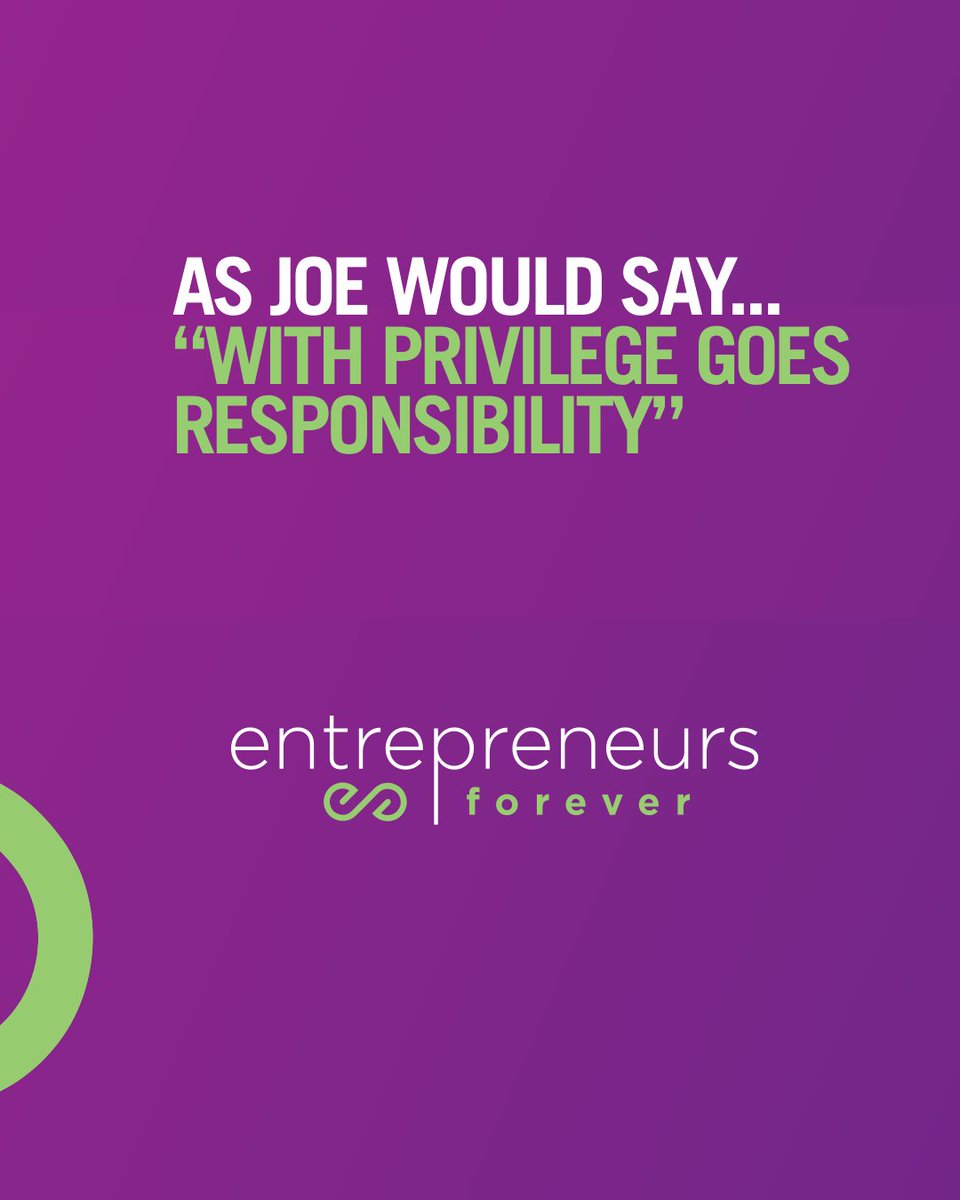 eforeversocial's tweet photo. Today we honor Joe Calihan — our founder, our friend, and a true believer in the power of people. His vision sparked what is now Entrepreneurs Forever, and we carry it forward with gratitude and purpose. 💜💚
#EntrepreneursForever #SmallBusinessMatters #InMemoryOfJoeCalihan" https://t.co/En4k4buHR7