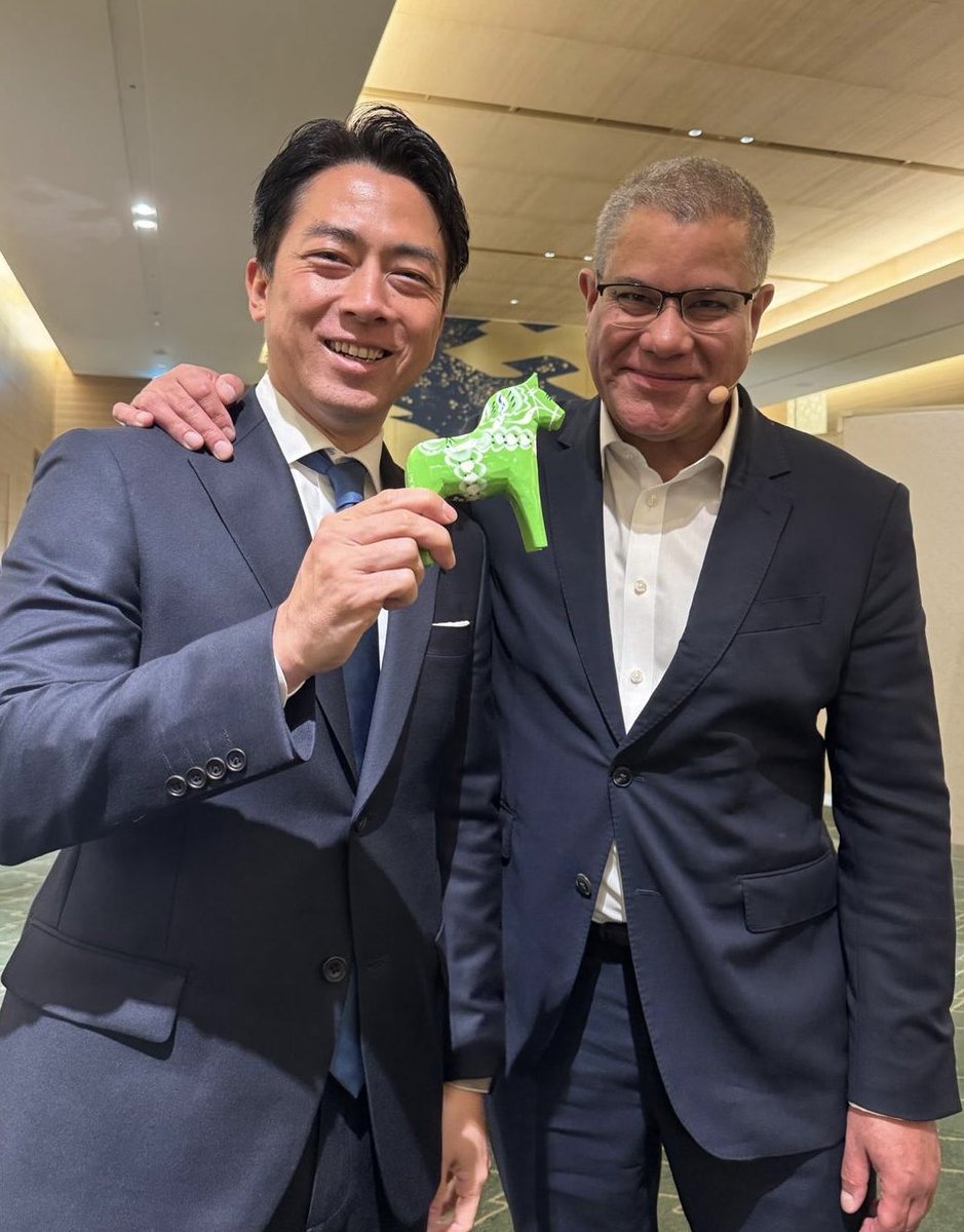 Congratulations ⁦<a href="/shinjirokoiz/">小泉進次郎</a>⁩ on your appointment as 🇯🇵 Minister for Agriculture, Forestry and Fisheries - it was great to catch-up recently!