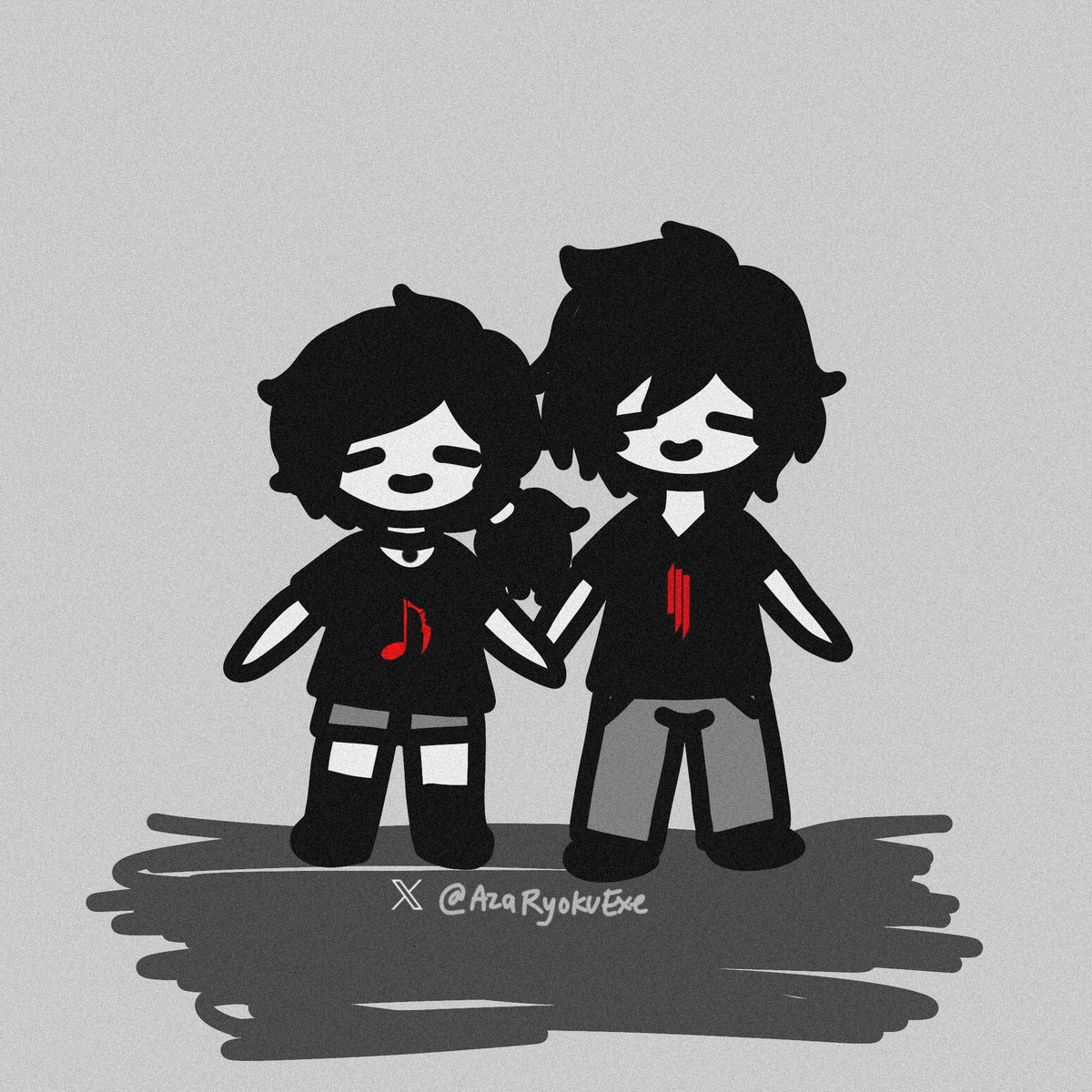 AzaRyokuExe's tweet photo. Me and my ♡brother♡ has different taste in music but we're still in harmony~

>>Only real one's know (｡• ᴗ -｡)✧

I draw this btw (˶˃ ᵕ ˂˶) inspired to my brother...
#tcoaal #tcoaalfanart  #thecoffinofandyandleyley  #incest https://t.co/WQhs9lWAlg