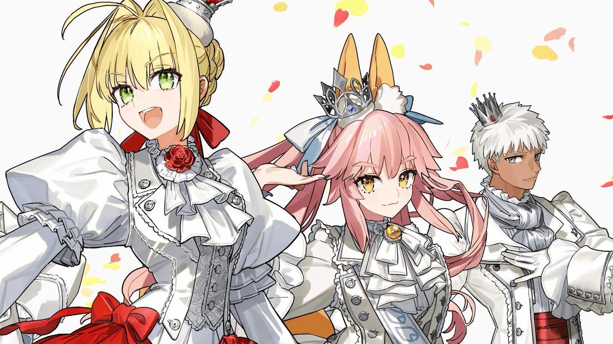 Merem110's tweet photo. 「ワダアルコ展 Fate &amp; Fate/EXTRA ART WORKS」アンコール開催のお知らせ＆描き下ろしビジュアルの細かいところまで確認できるイラストがFGO公式サイトにて公開。 #ワダアルコ展 https://t.co/G9vF0xWJCc