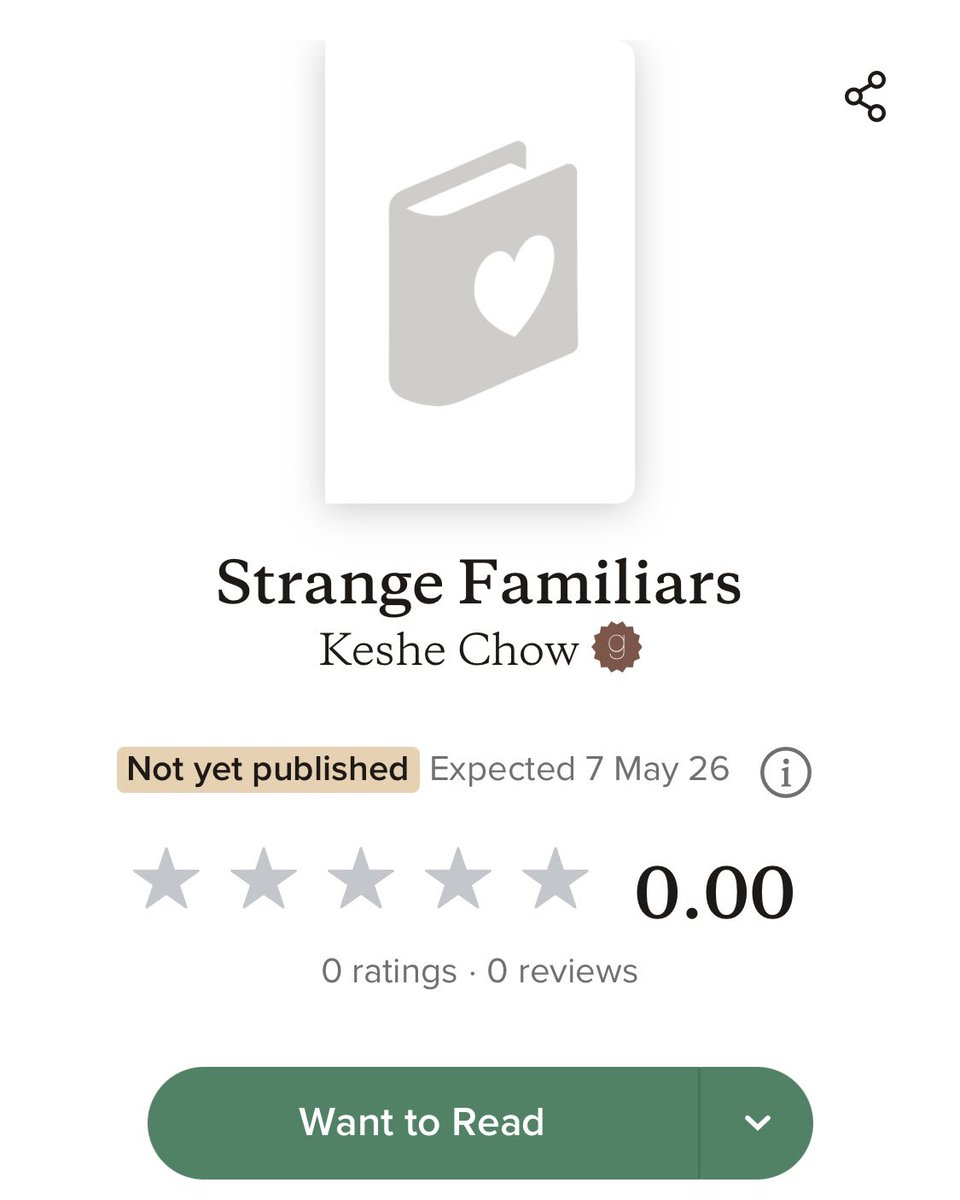 Strange Familiars, my light academia rivals-to-lovers fantasy set in a magical veterinary school that treats witches familiars and mythical beasts, is up on Goodreads! 

Would love some want-to-read adds. Iink to add is in my profiIe! 🫶